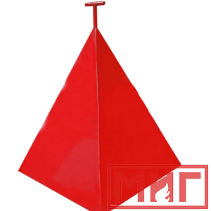 Фото 19 - Пожарная пирамида для пожарного гидранта 500x500x600 (Трехгранная).